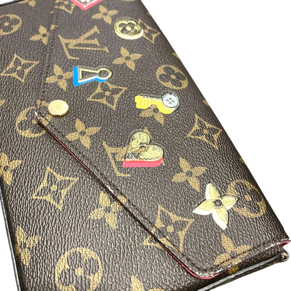 Louis Vuitton Pochette Felice Shoulder Bag, Monogram Love Lock, Canvas, M63999 - Picture 7 of 9